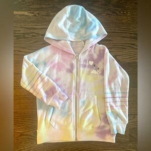 Chaser Rainbow Tie Dye Zip Up Hoodie. Size 5.